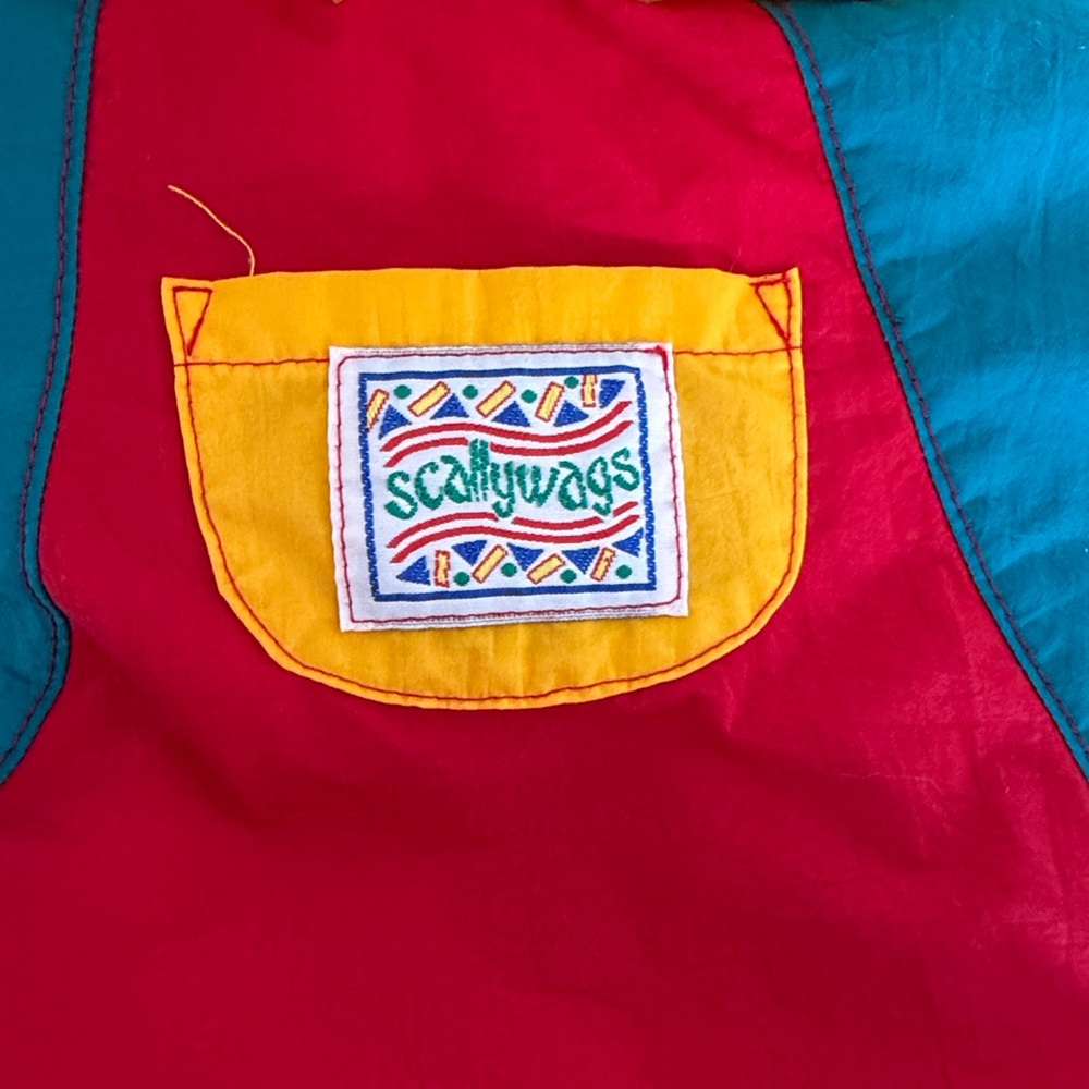 Scallywags Colorblock Pocket Jacket - Red, Yellow, Teal